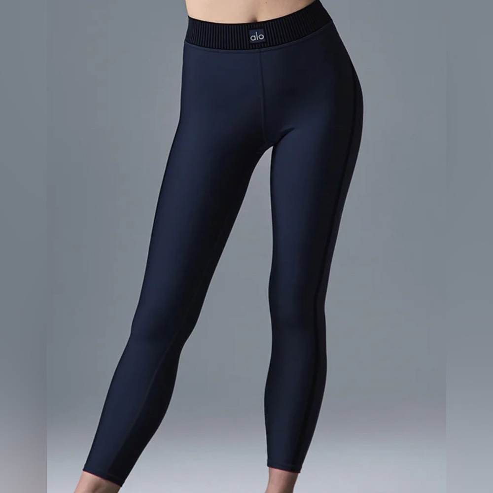 ALO Yoga Blue High-Waisted Leggings